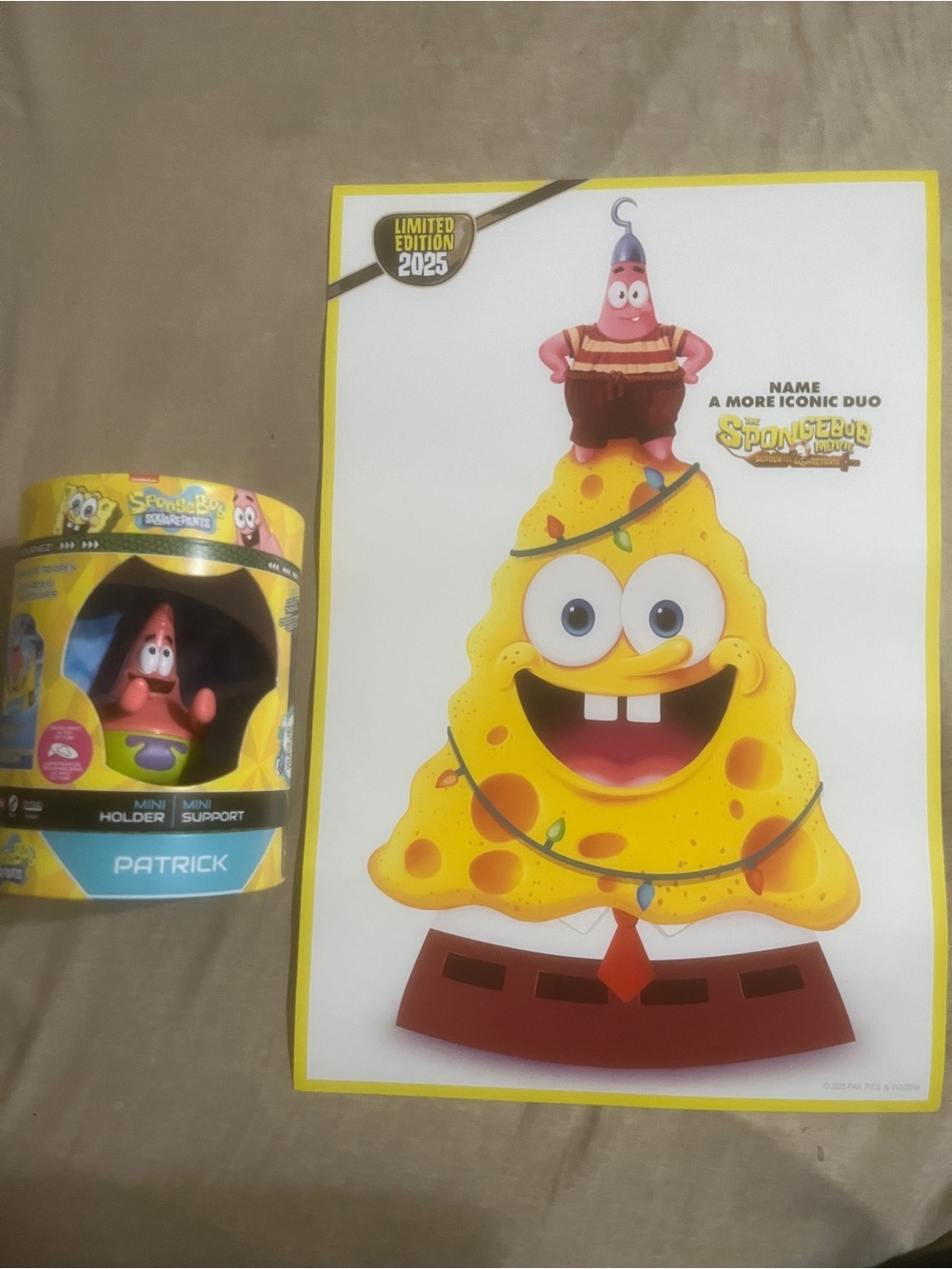 Spongebob Patrick holder doll & Posters NEW - Picture 5 of 14